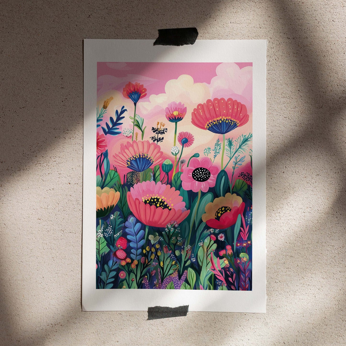 Poster Poppies Love 50x70