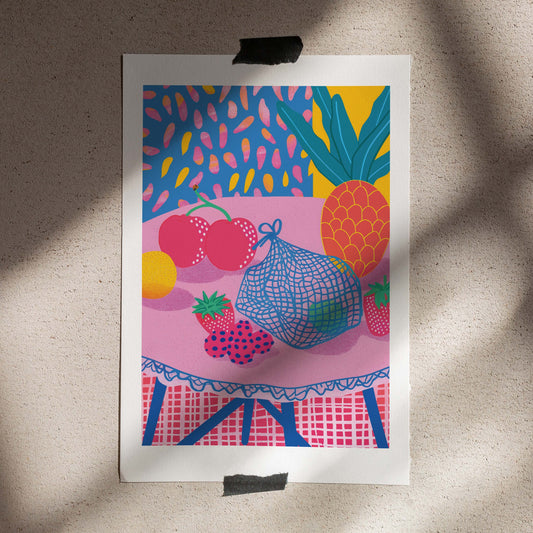 Poster 50x70 Fruit Shopping