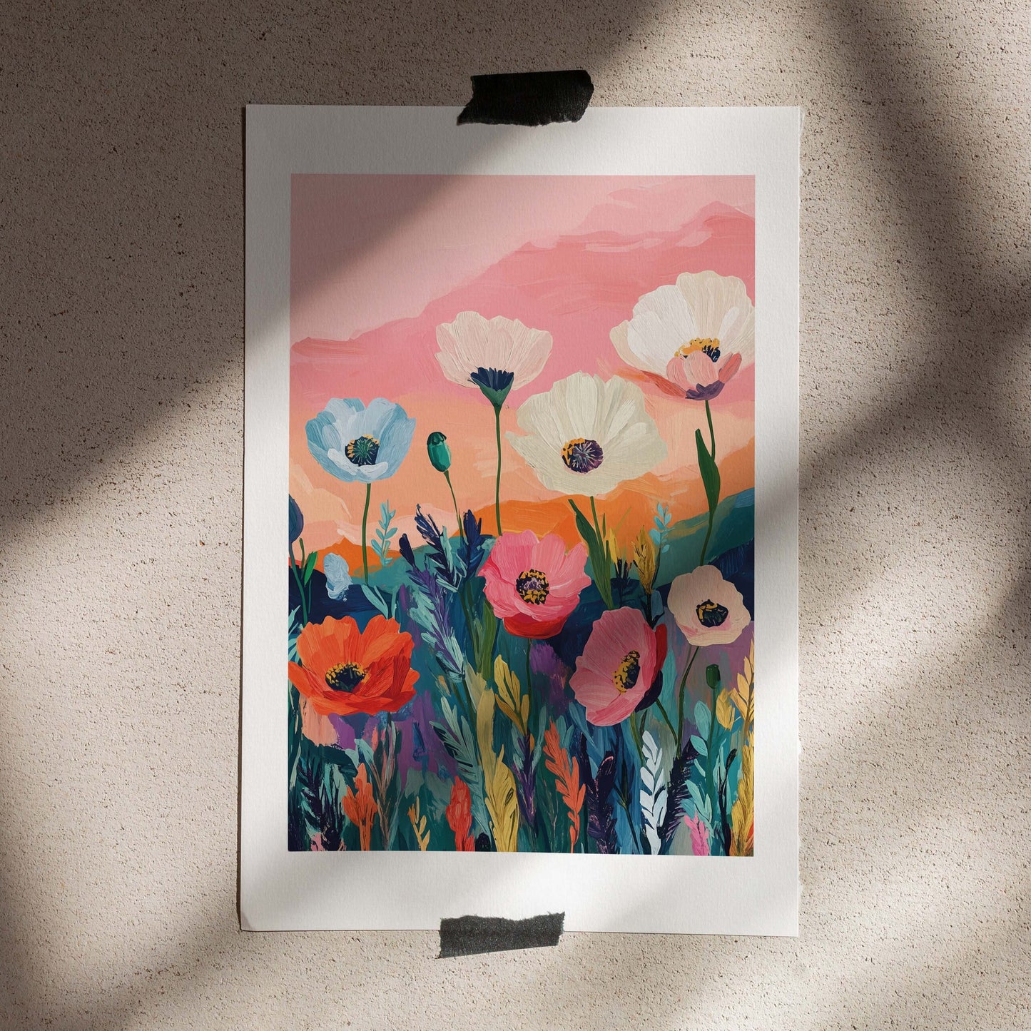 Poster 50x70 Poppies