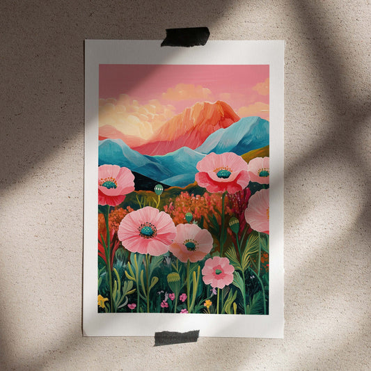 Poster 50x70 Norway poppies