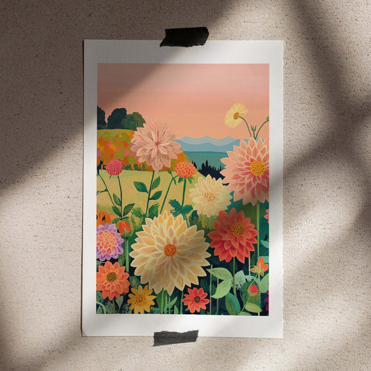 Poster 50x70 Dahlias for you