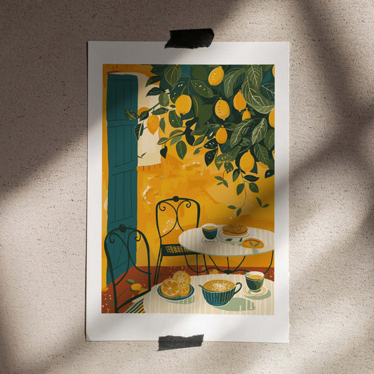 Poster 50x70 Under a lemon tree