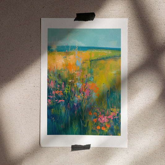 Poster 50x70 Flower Field