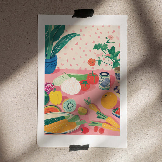 Poster 50x70 Summer kitchen