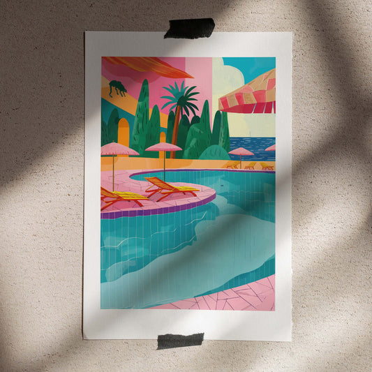 Poster 50x70 Poolday