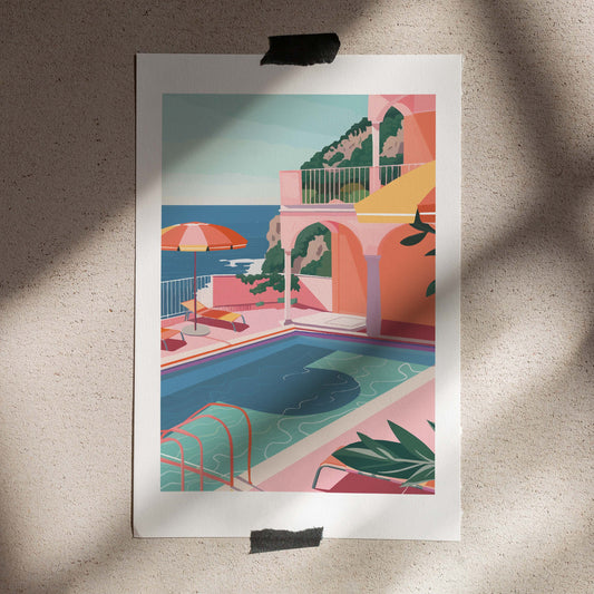 Poster 50x70 Italian coast