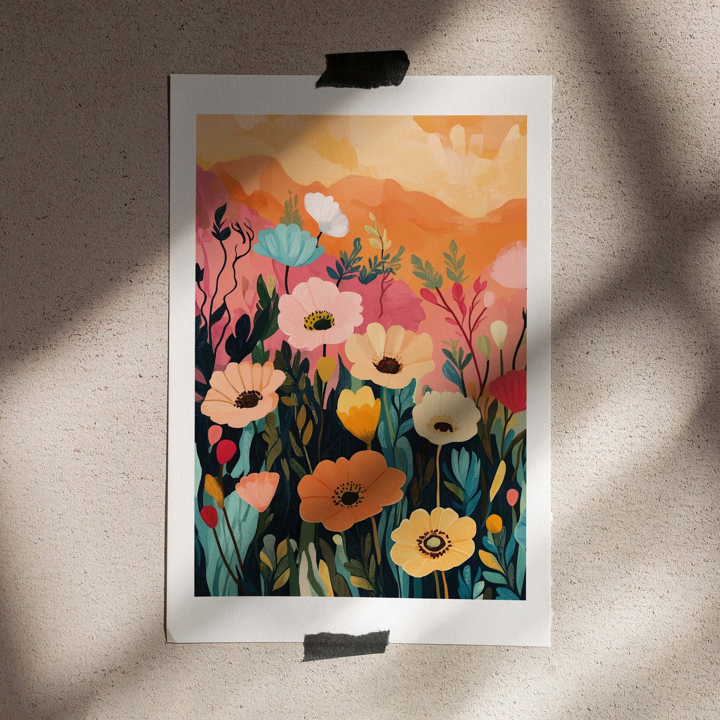 Poster 50x70 Poppies Mix